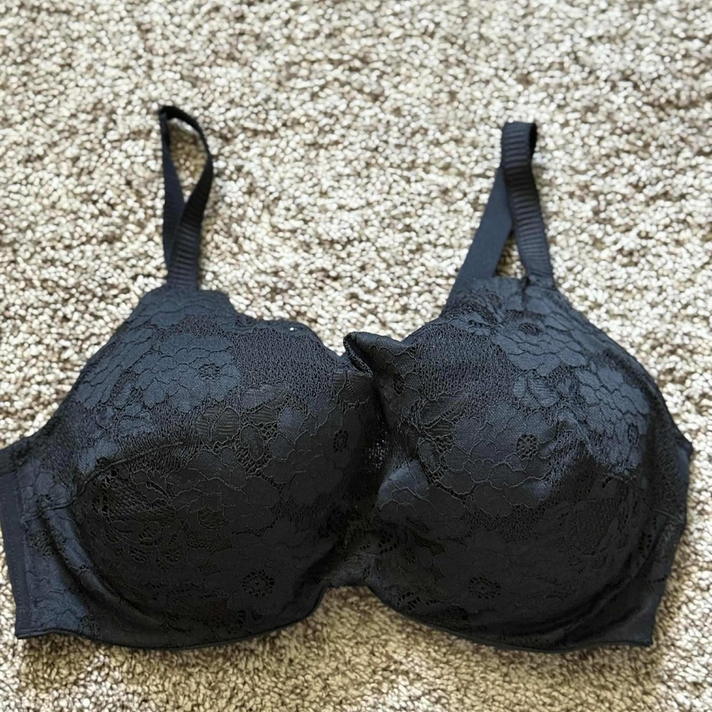 Soma Cami Bra‎ Lace Full Coverage Underwire Support Black 38DD